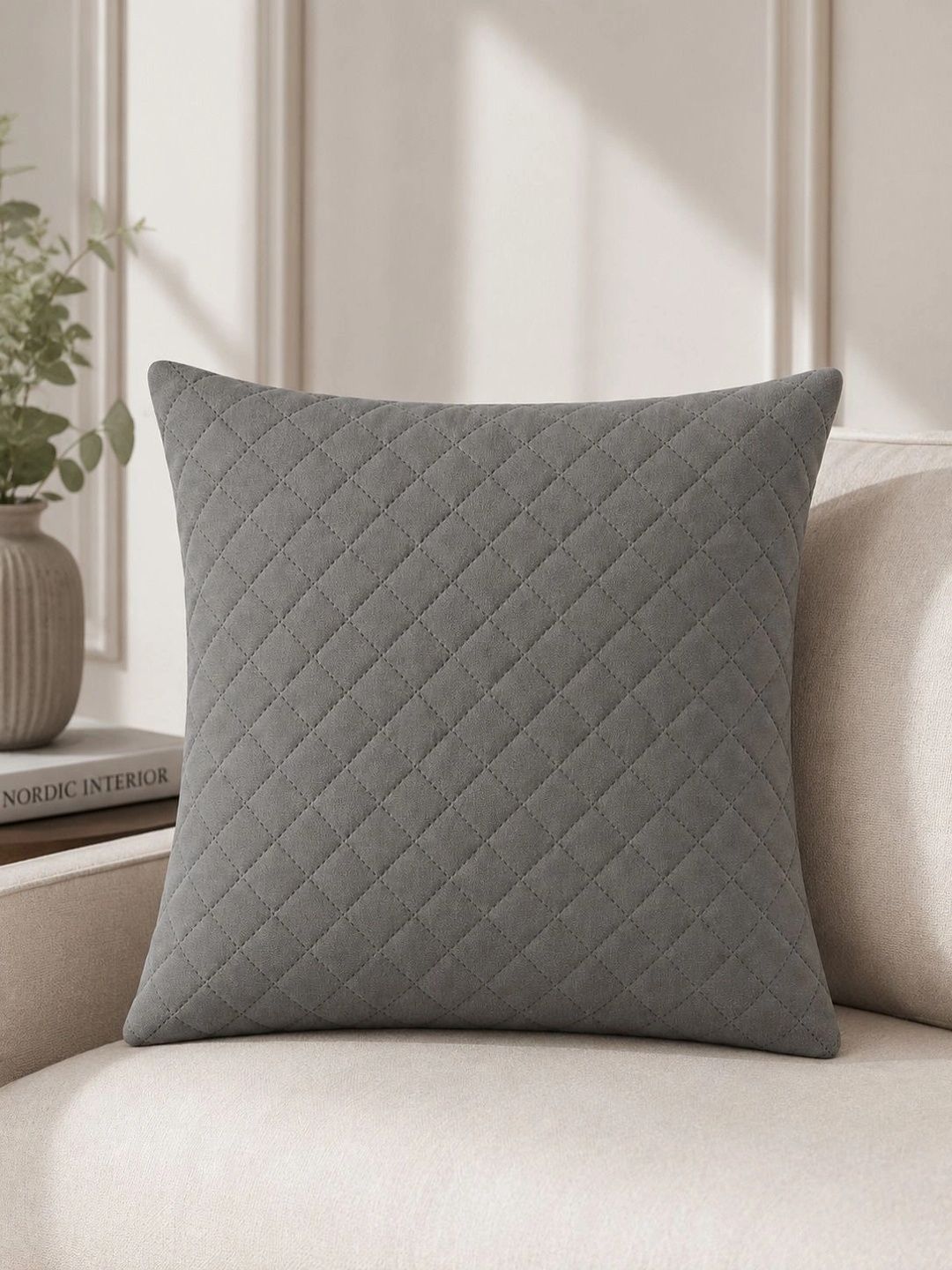 Pracwal Grey Velvet Square Cushion Covers-image-43
