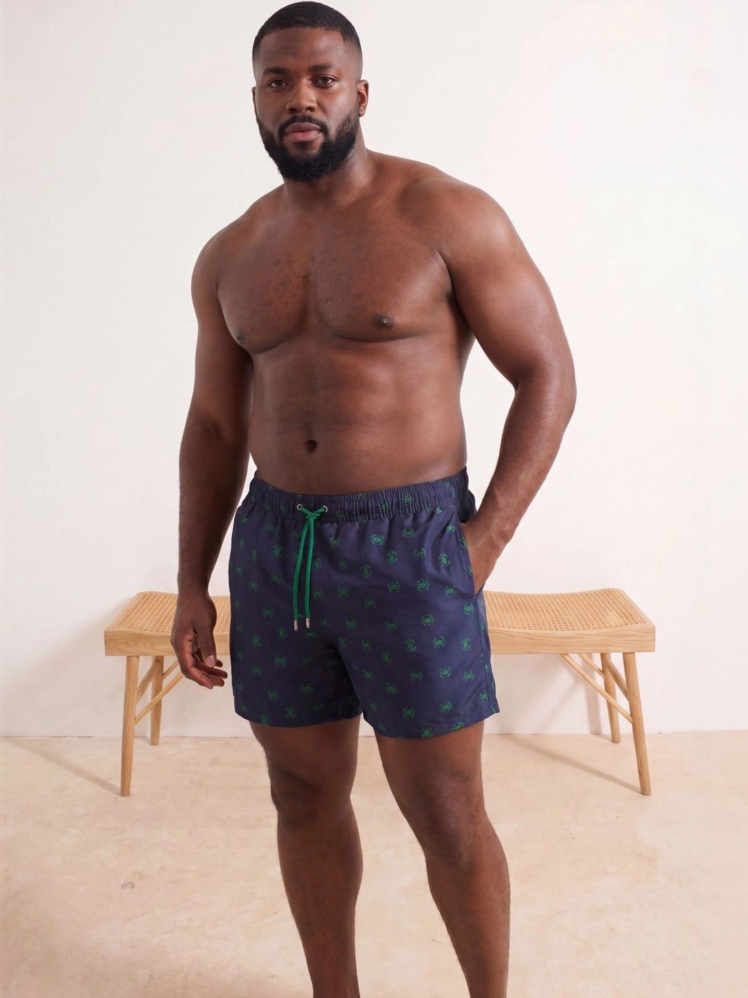 Trendyol Men Printed Swim Shorts Swim Bottoms-picture-35