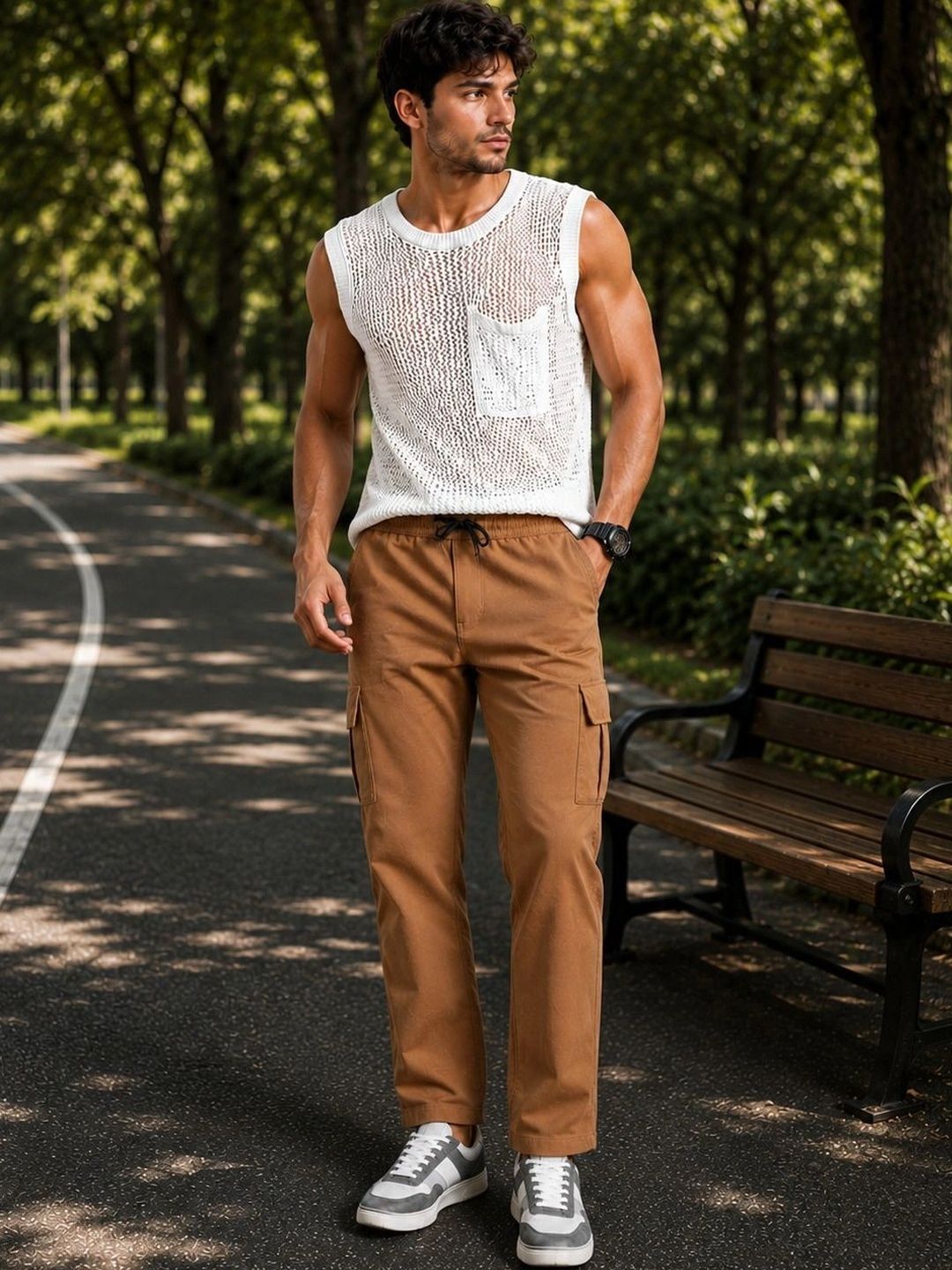 MaverIQ Men Smart Trousers-picture-43