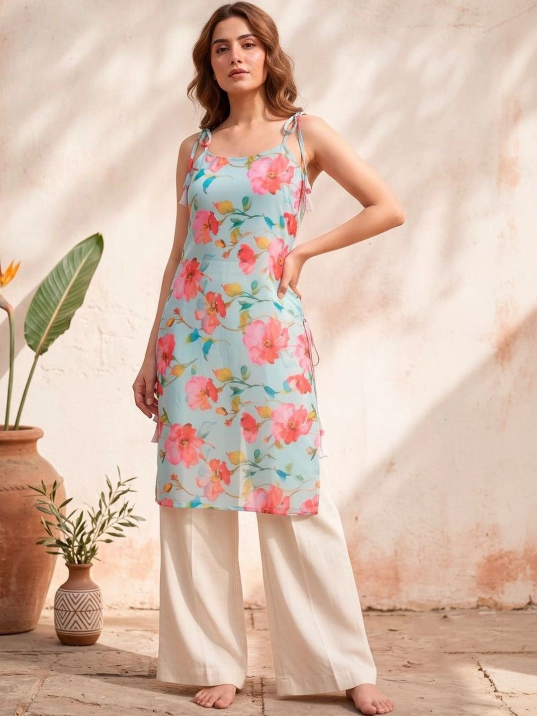 LIPS CROWN Floral Printed Kurti-picture-20