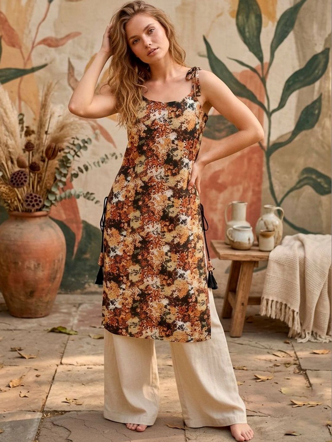 LIPS CROWN Floral Printed Kurti-picture-43