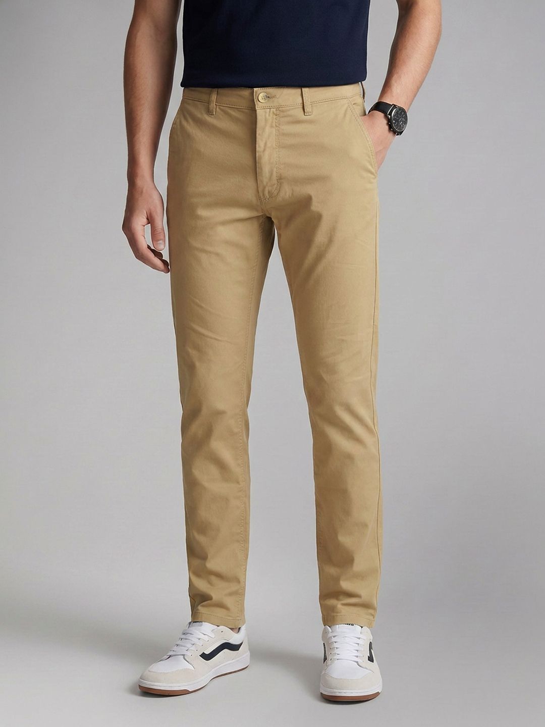 Van Heusen Men Slim Fit Chinos Trousers-picture-47
