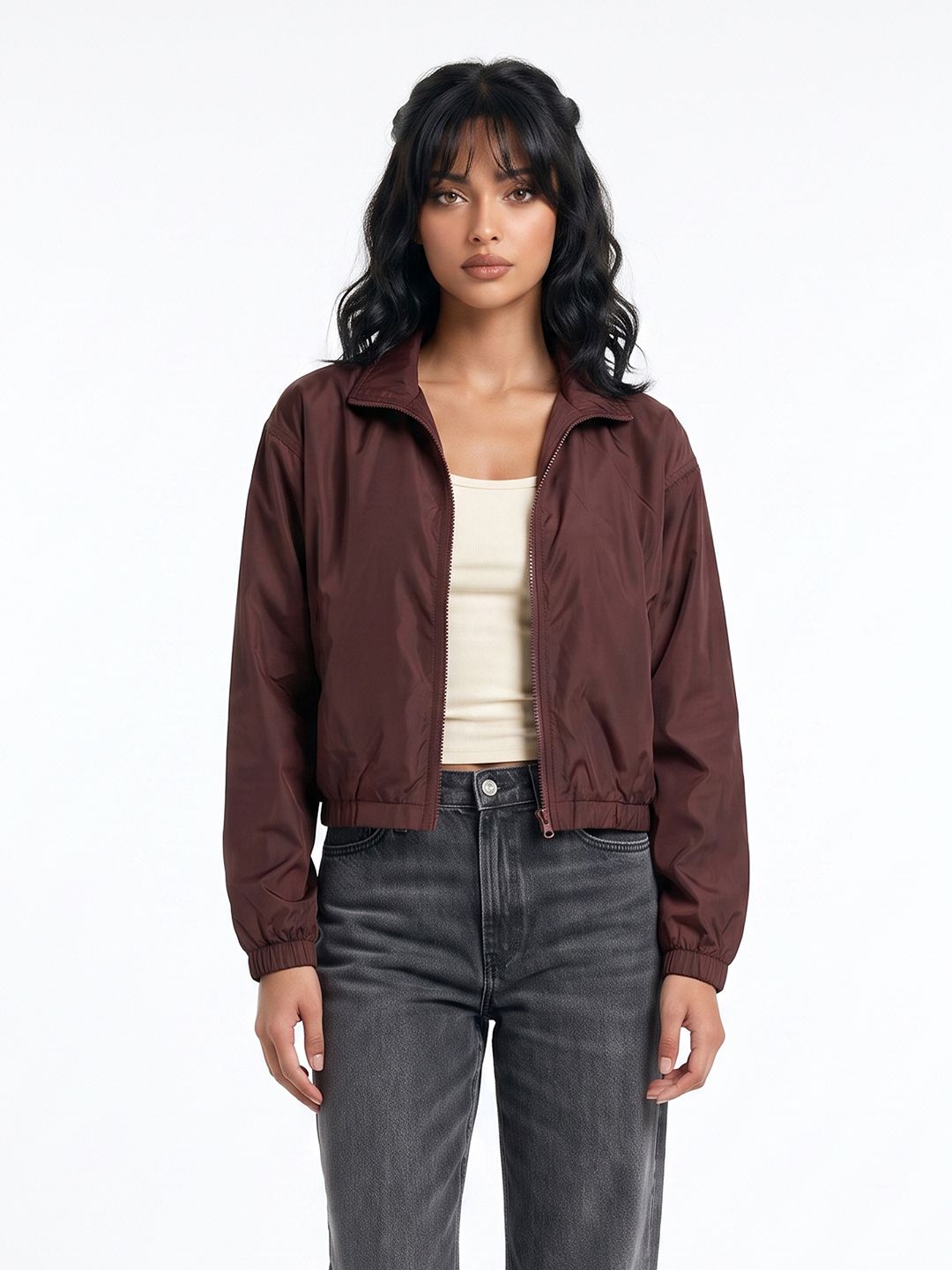 glitchez Stand Collar Bomber Jacket-picture-49