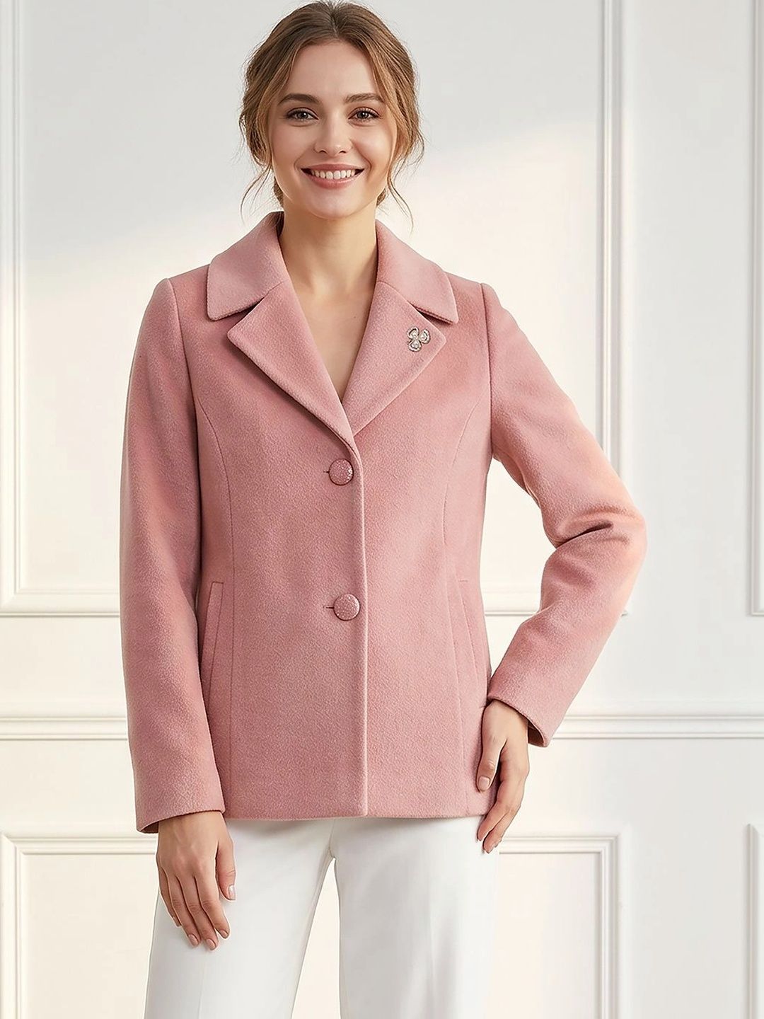 Navsha Single-Breasted Tailored Fit Blazers-image-20