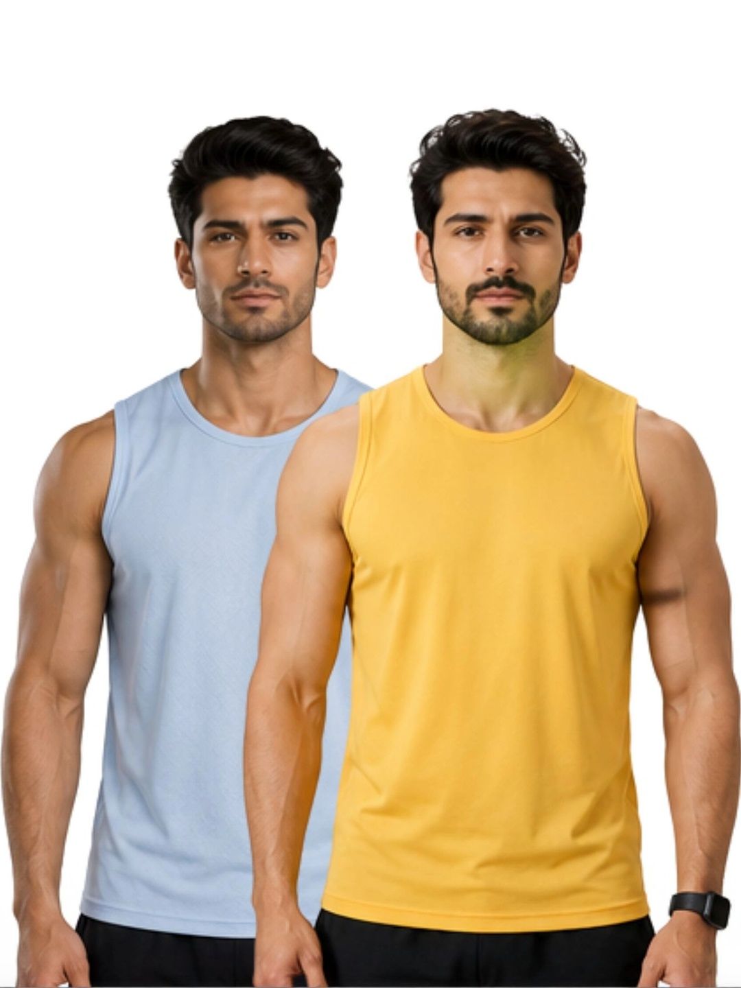 IndiCrafts Pack of 2 Gym Vest-picture-1