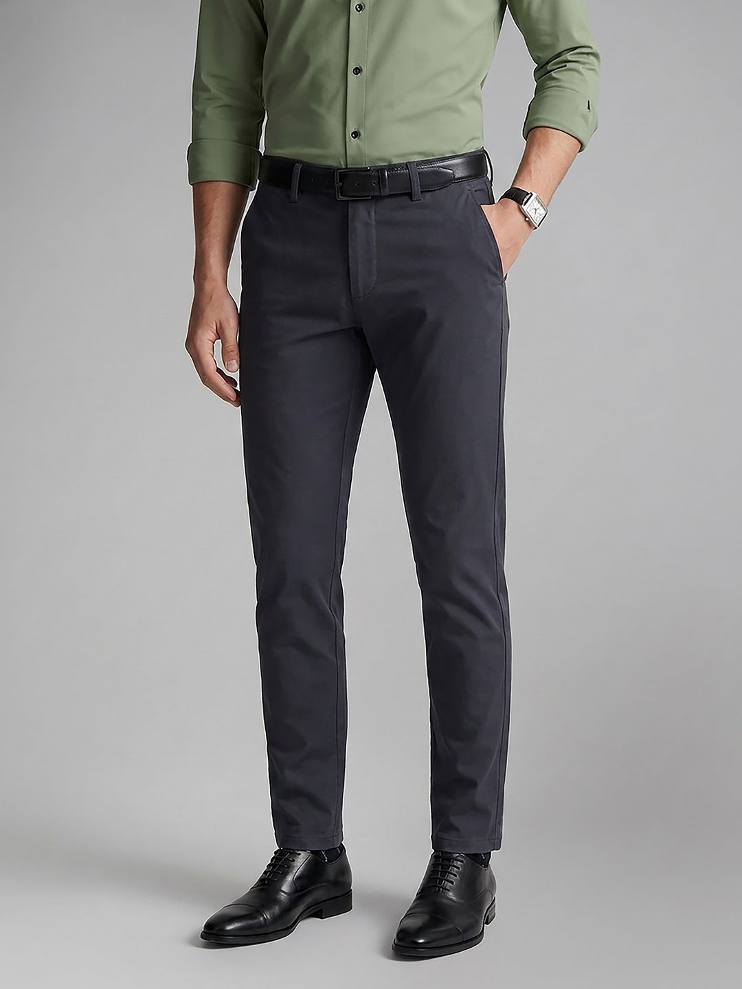 Van Heusen Men Regular Fit Formal Trouser-picture-13