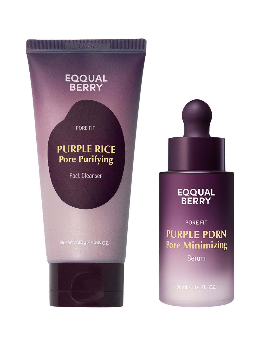 Eqqualberry Pac of 2 Purple PDRN Pore Minimizing Serum & Pore Purifying Cleanser-image-33
