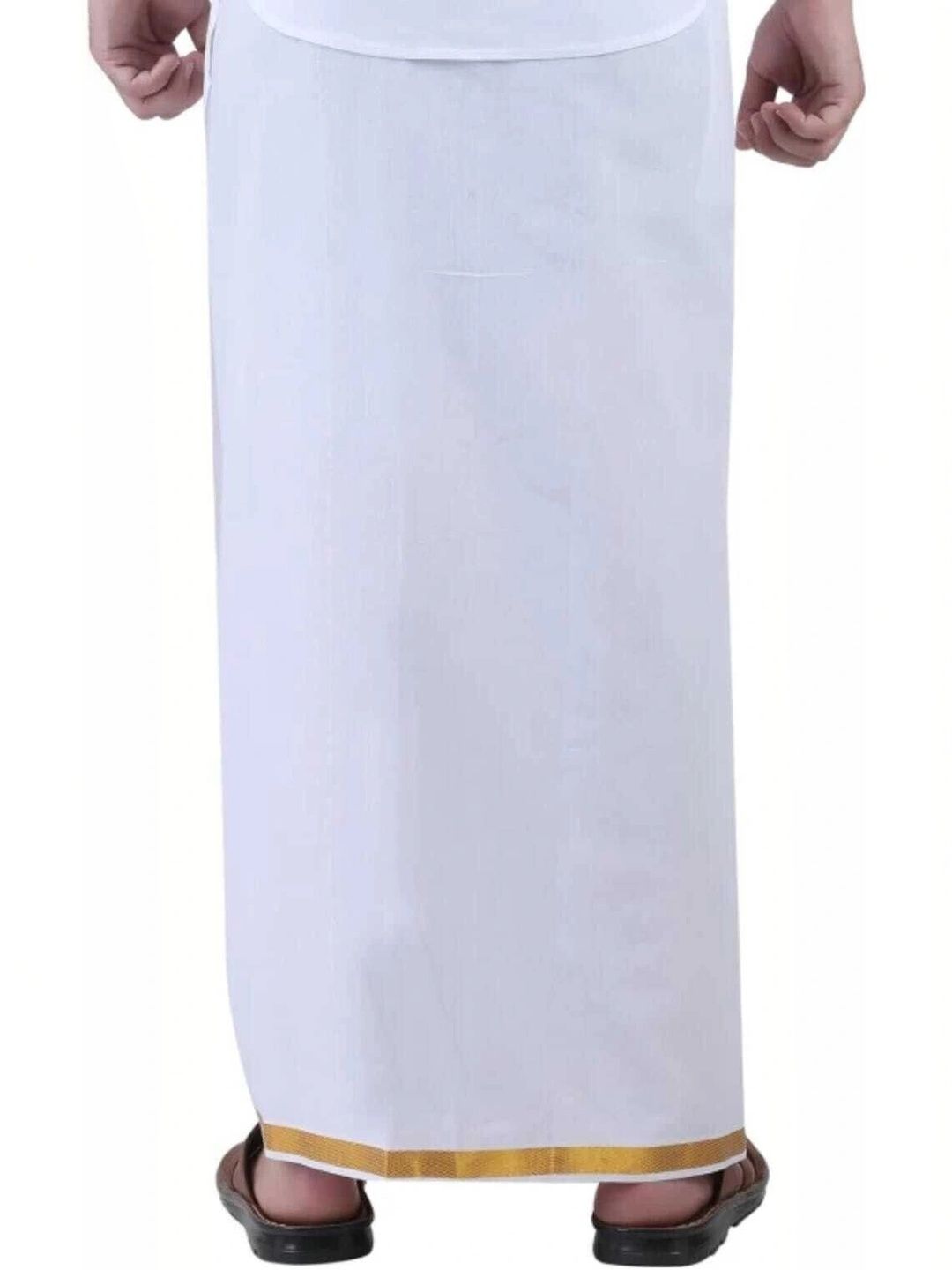 AKESHAVAM Men Striped Cotton Dhoti Dhotis-picture-22