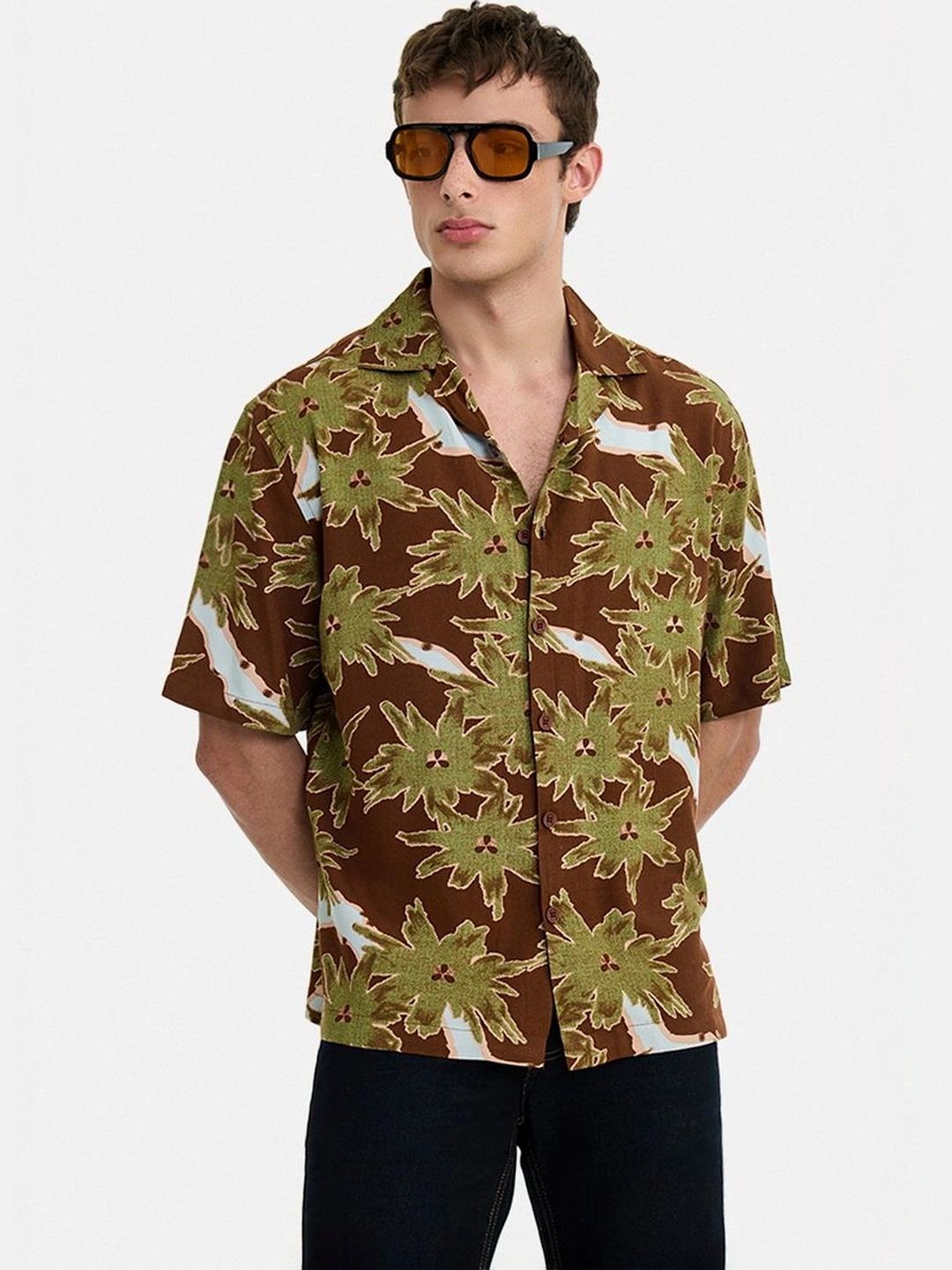 Snitch Men Boxy Printed Casual Shirt-picture-11