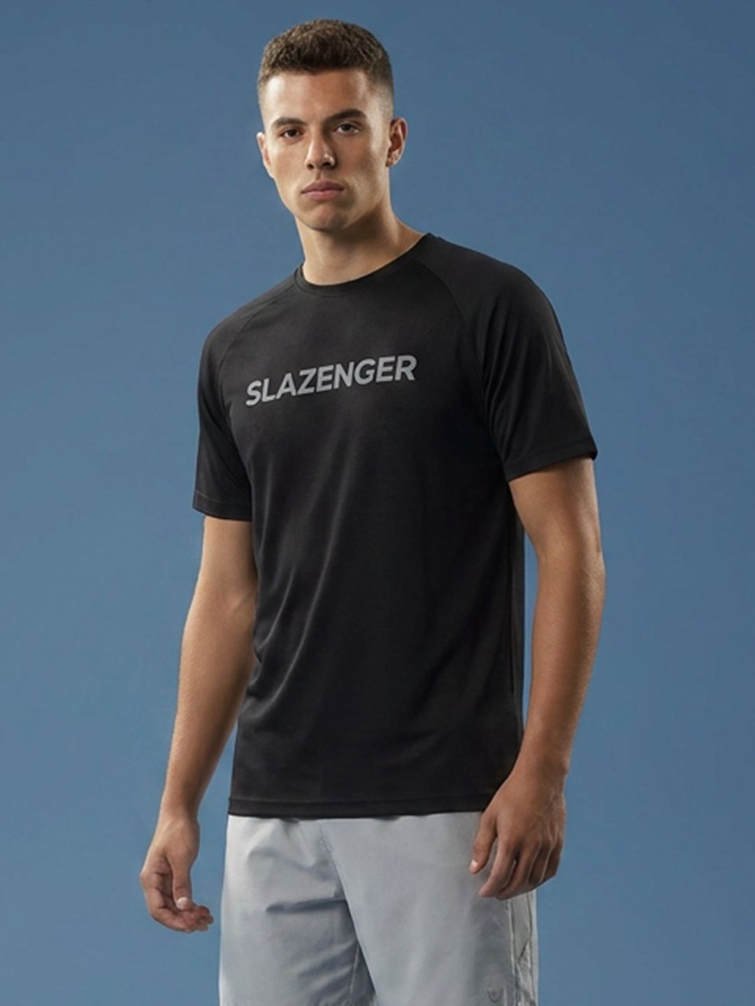 Slazenger Men Brand Logo Printed T-shirt-picture-12