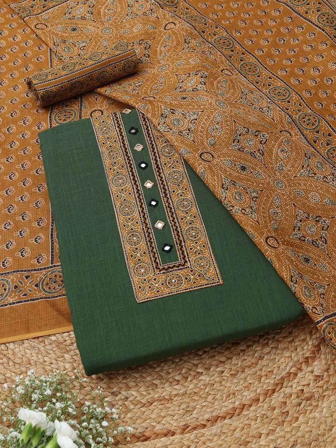 Soch Printed Unstitched Dress Material-picture-40