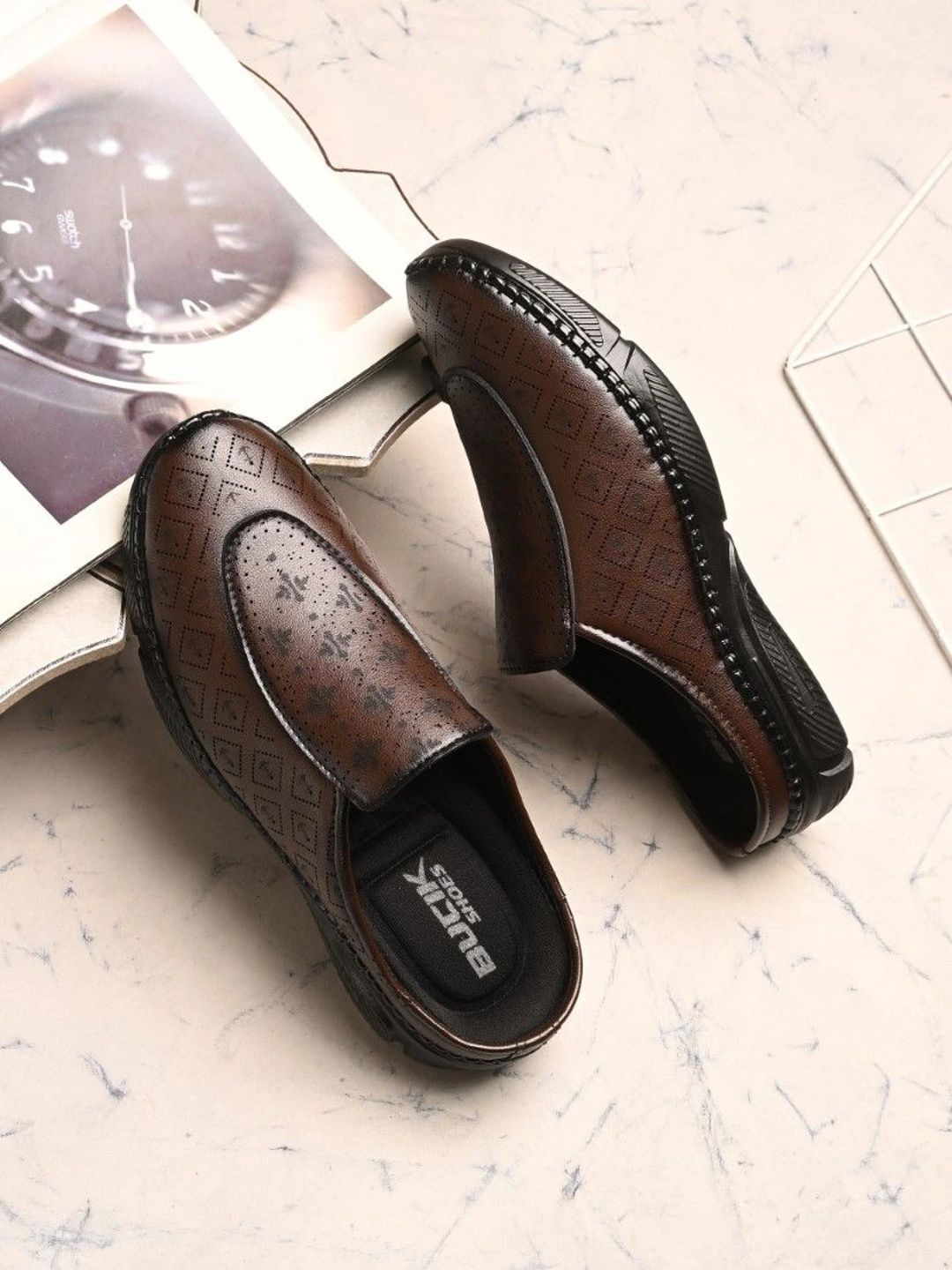 BUCIK Men Perforations Mules-picture-37