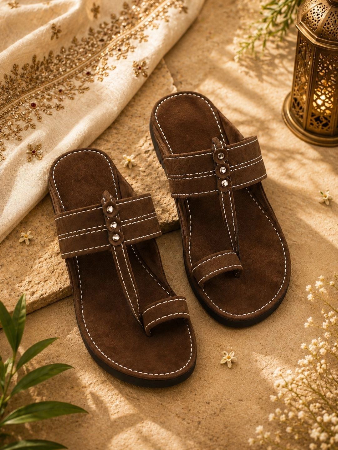 SZN Men Ethnic One Toe Flats-picture-32