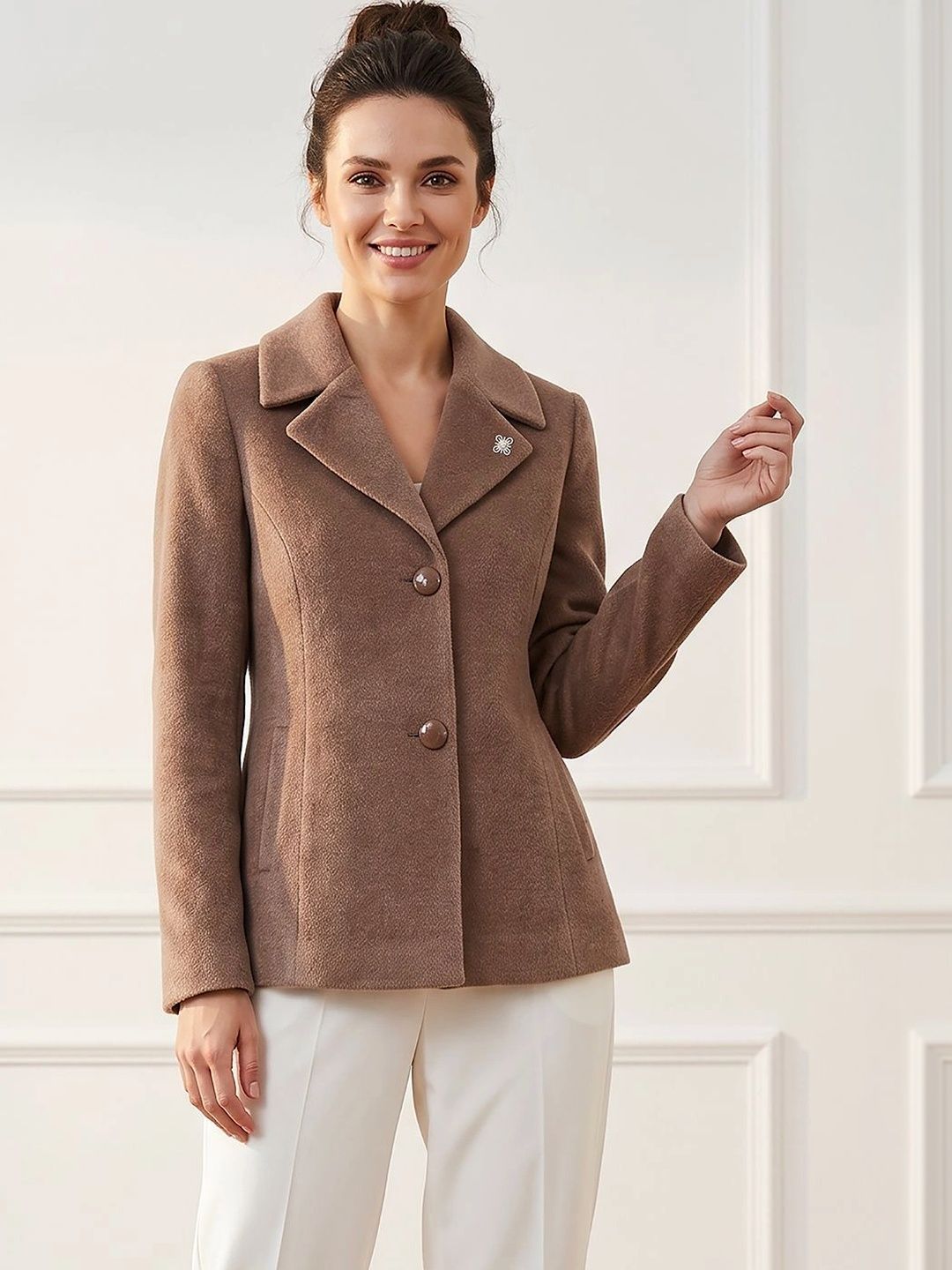 Navsha Single-Breasted Tailored Fit Blazers-image-45