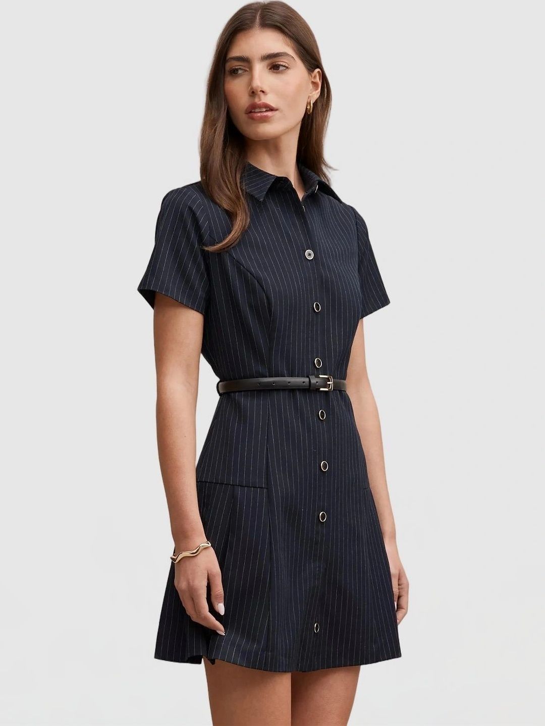 Forever New Striped A-Line Dress-picture-31