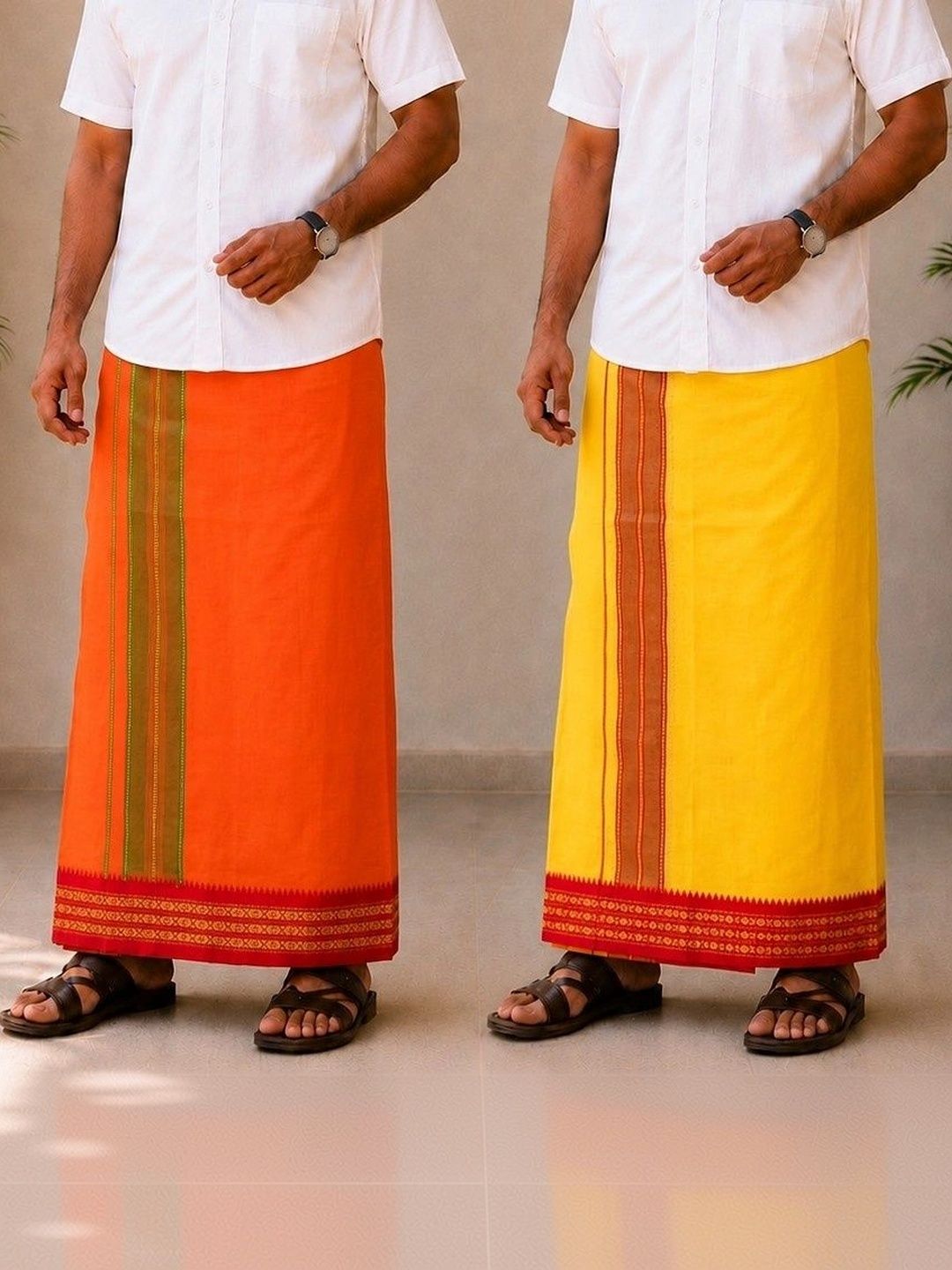 Sharan Elegance Men Printed Cotton Dhoti Dhotis-picture-10