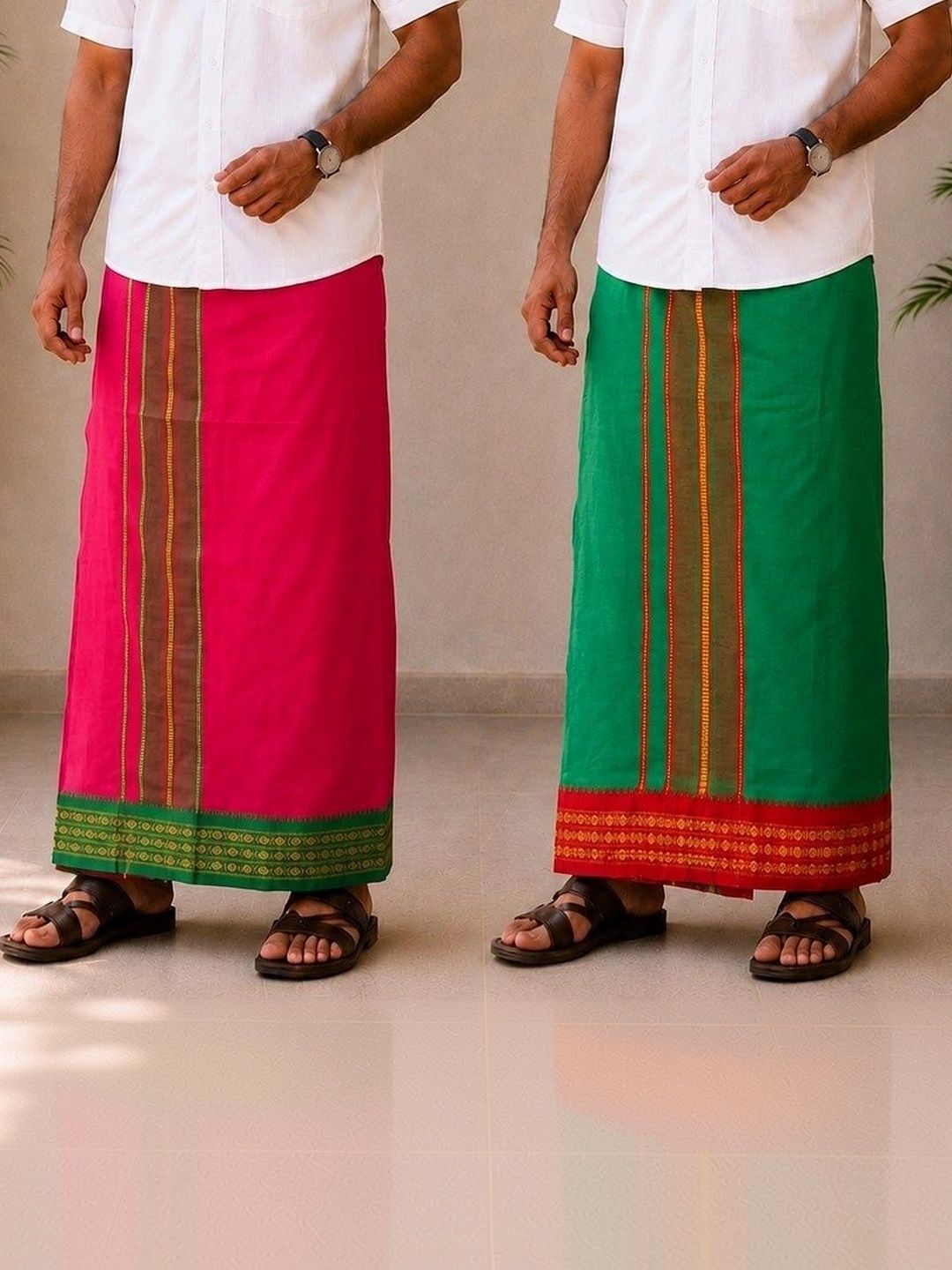 Sharan Elegance Men Cotton Dhoti Dhotis-picture-22