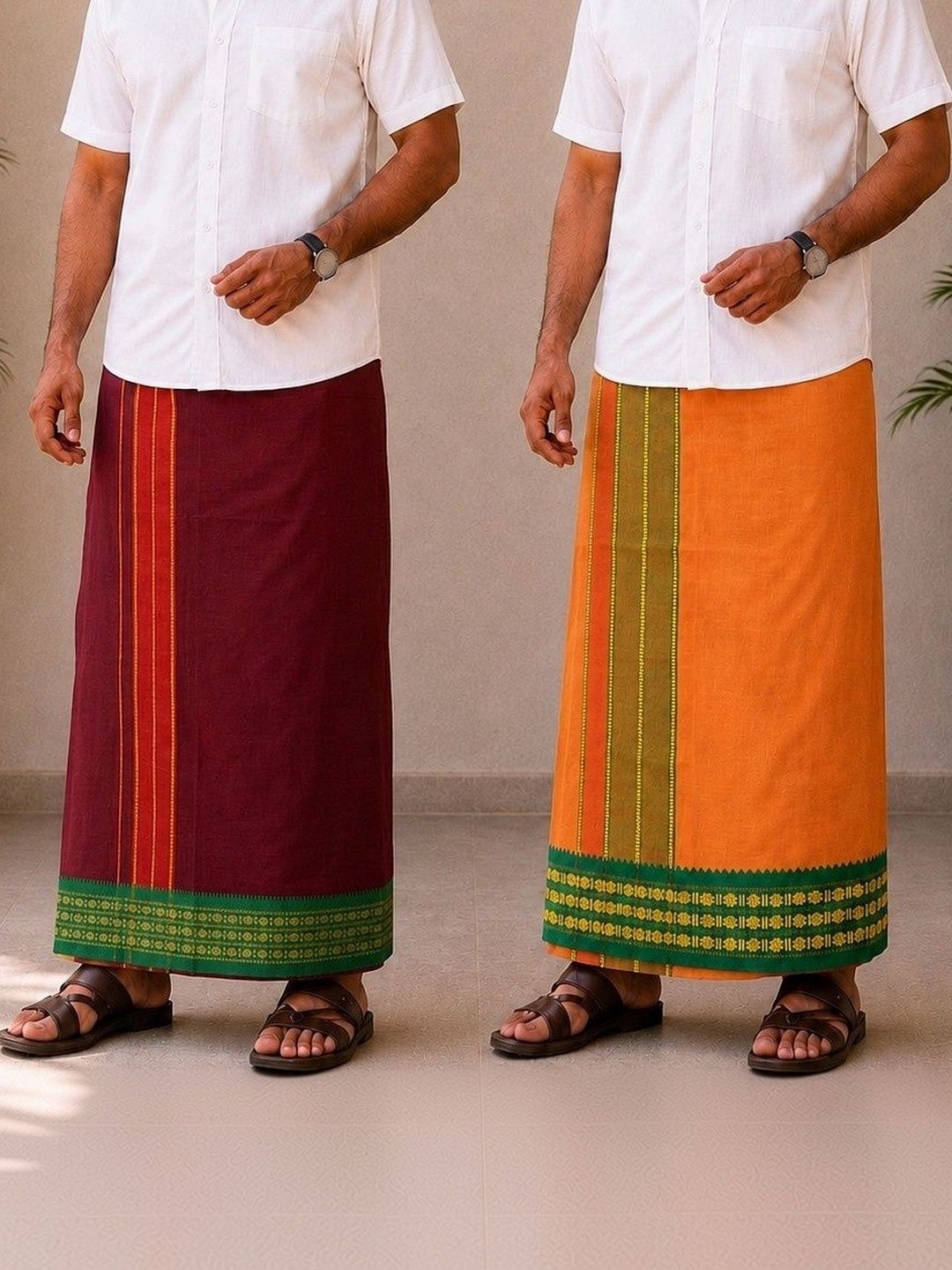 Sharan Elegance Men Cotton Dhoti Dhotis-picture-24