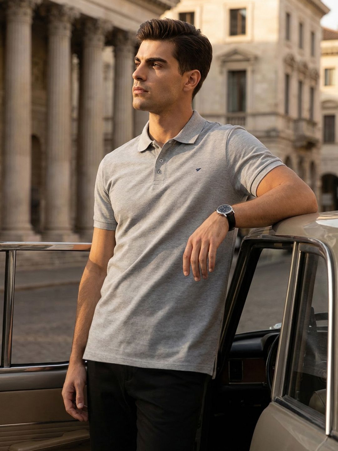 INVICTUS Brand Logo Polo Collar T-shirt-picture-36
