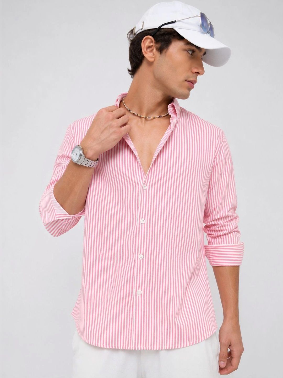 R.Code by The Roadster Life Co. Men Standard Striped Casual Shirt-picture-21