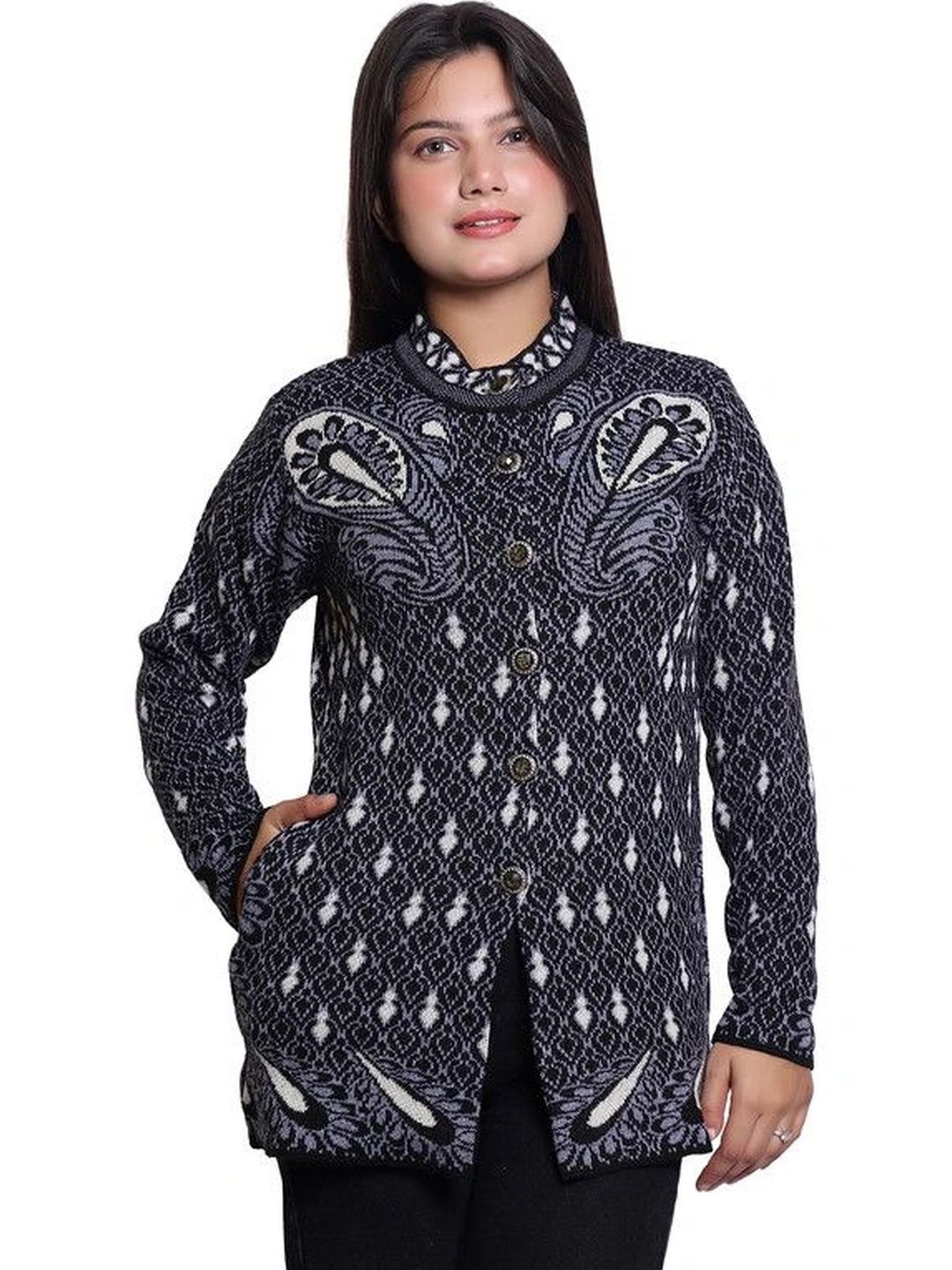 Grand Line Women Printed Cardigan-picture-16