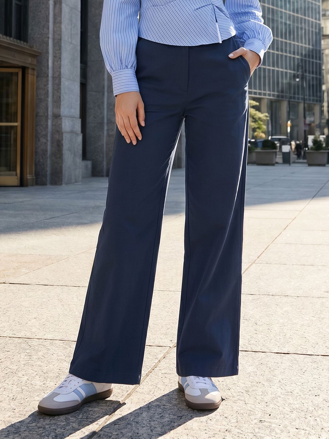 The Roadster Life Co. Women Comfort Fit Parallel Trousers-picture-47