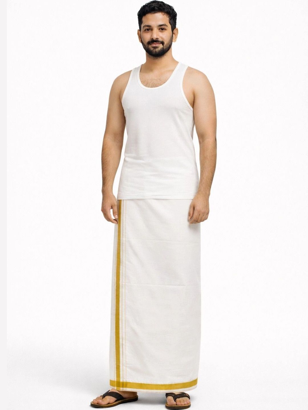 AKESHAVAM Men Striped Dhoti Dhotis-image-49