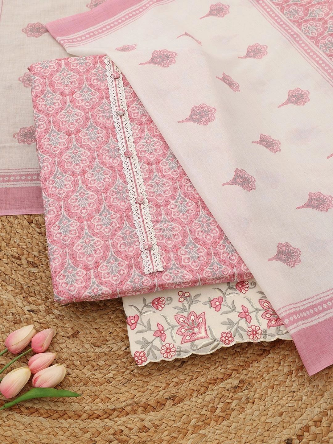 Soch Printed Unstitched Dress Material-picture-33