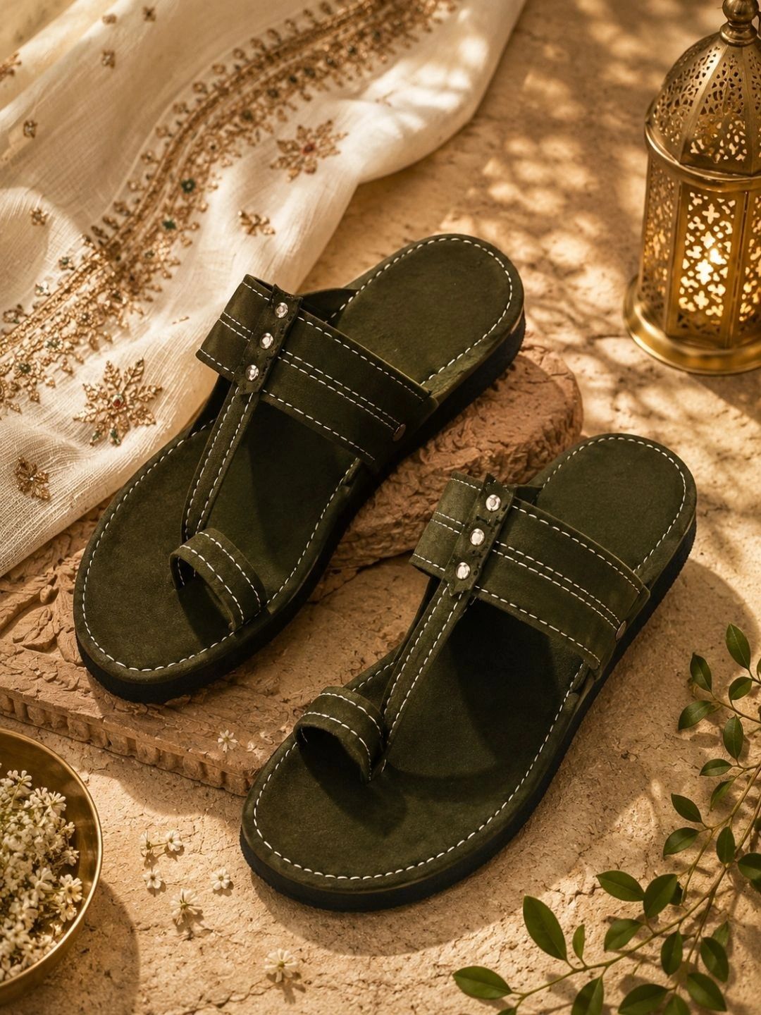 SZN Men Ethnic One Toe Flats-picture-44