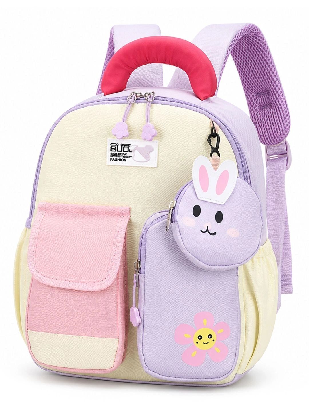 Bold N Elegant Girls Graphic Contrast Detail Backpack-picture-26