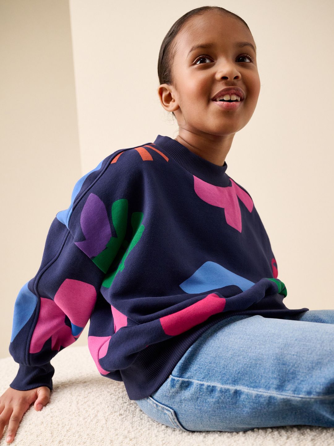NEXT Girls Round Neck Printed Sweatshirt-picture-37