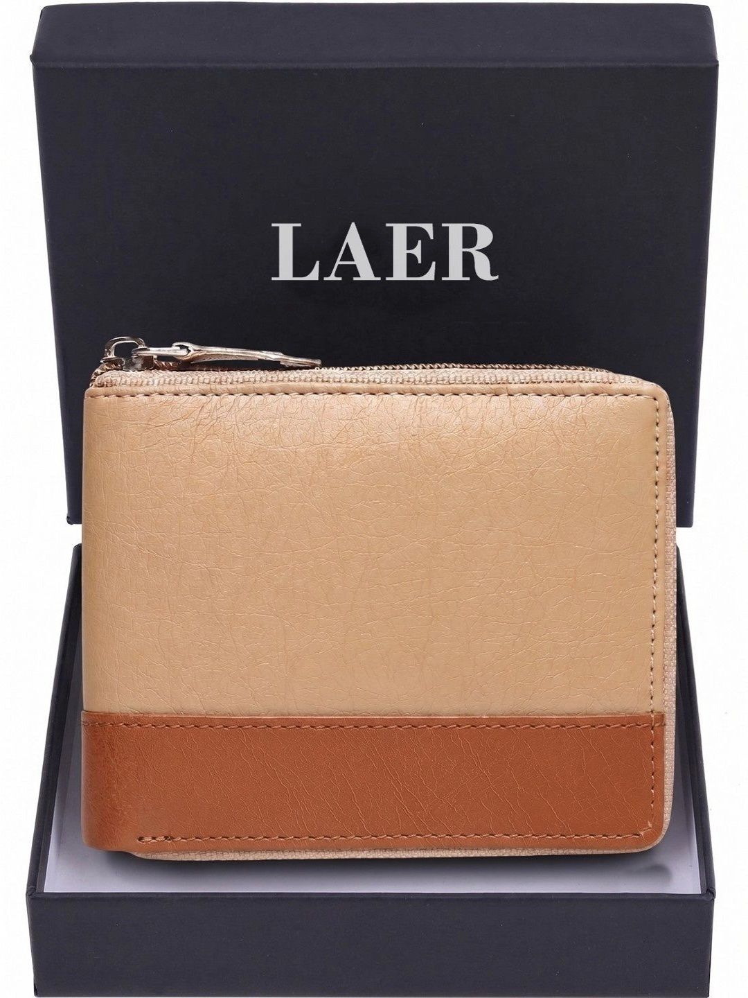 LAER Men Colourblocked PU Two Fold Wallet-picture-49