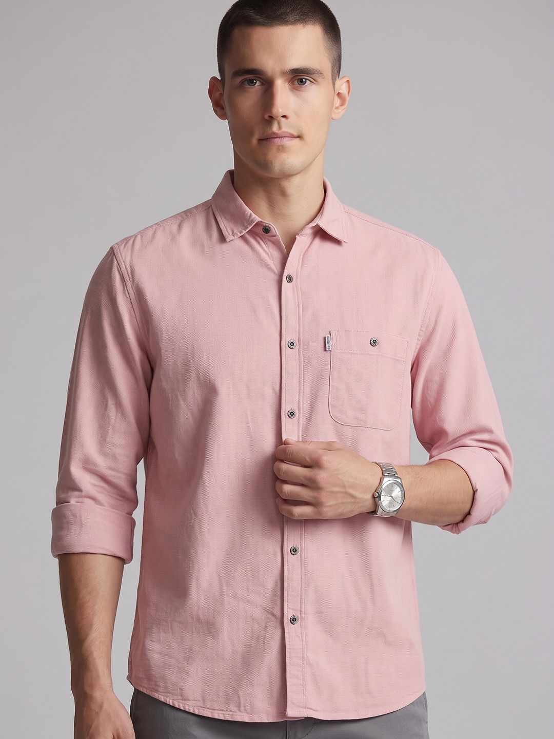 Louis Philippe Jeans Slim Fit Pure Cotton Casual Shirt-picture-45