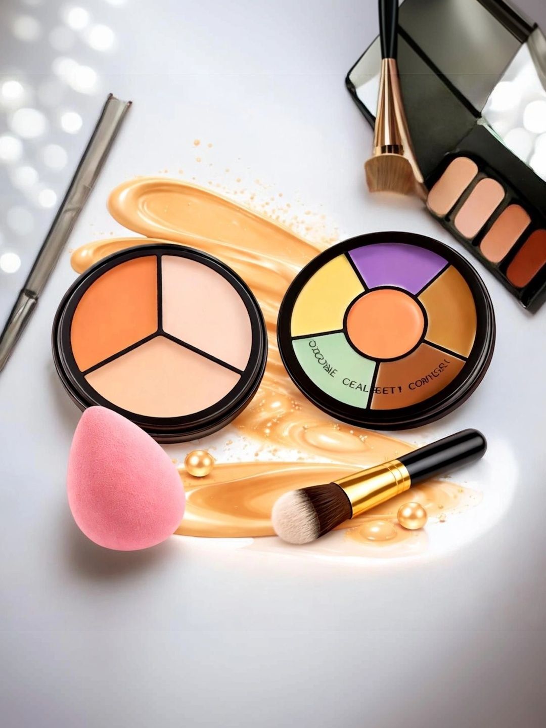 JEBU Set Of 2 Full Coverage Concealer Palette 15 ml Each-picture-43