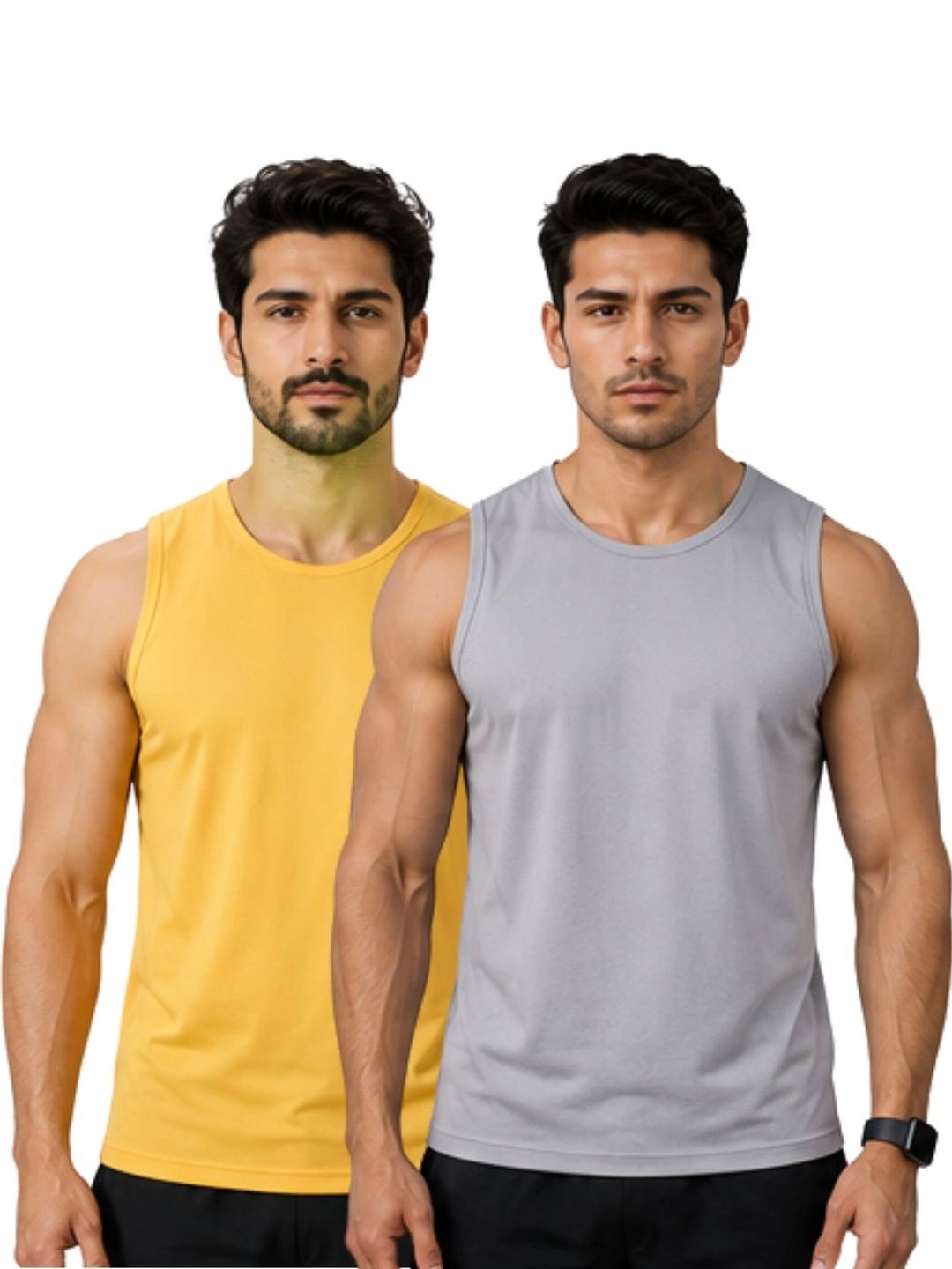 IndiCrafts Pack of 2 Gym Vest-picture-10