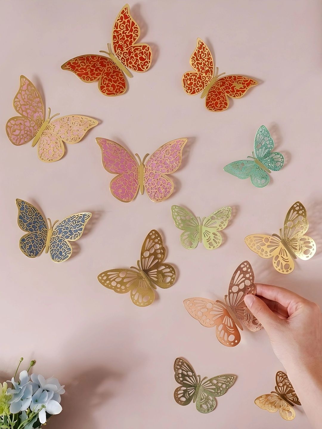 Bubble Trouble Set Of 12 Piece Butterfly Decals-picture-29