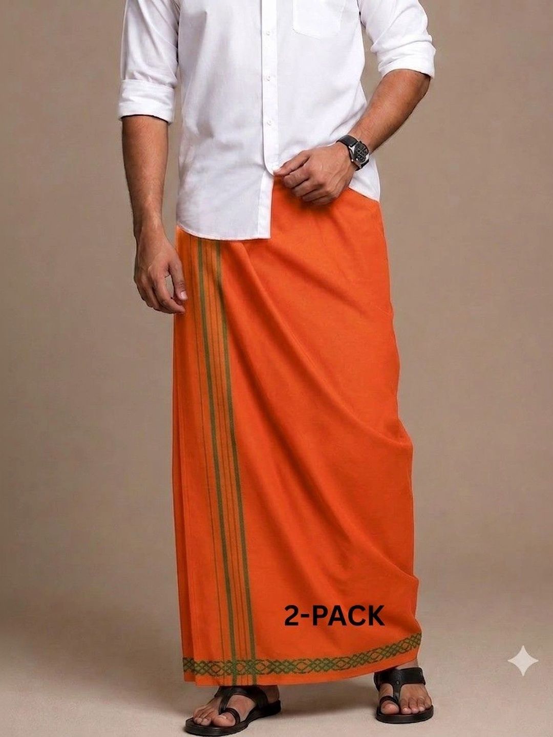 Sharan Elegance Men Striped Cotton Dhoti Dhotis-picture-38