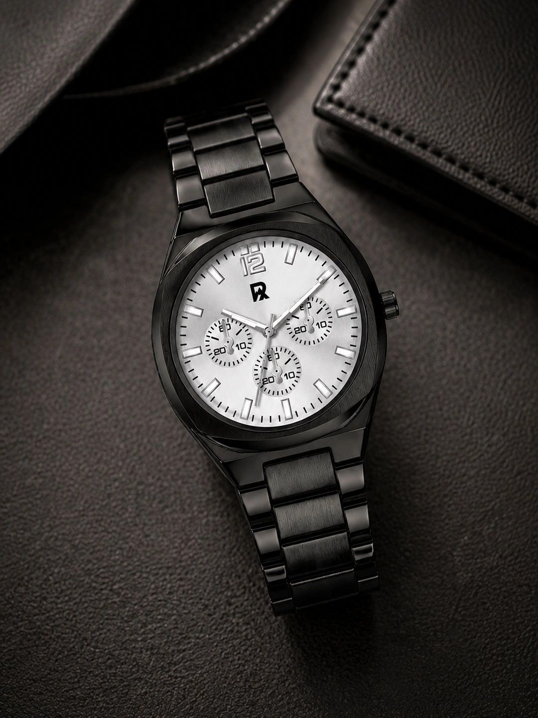 Roadster Men Dial & Stainless Steel Bracelet Style Straps Analogue Chronograph Watch HOBRD-102-SL-image-36
