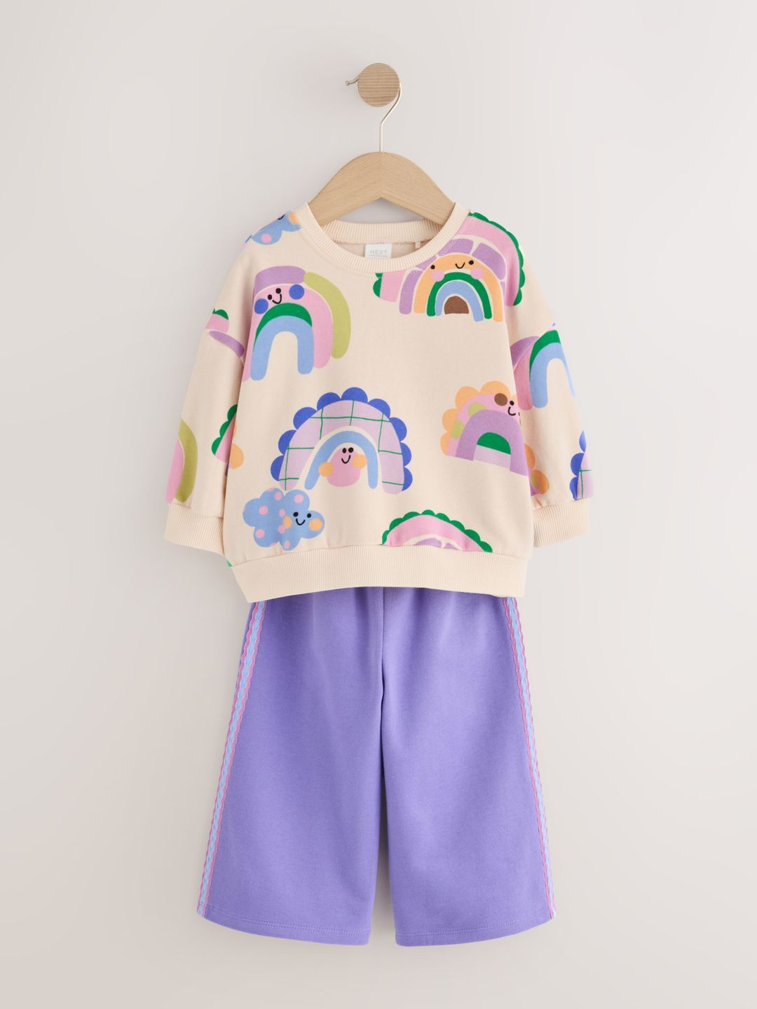 NEXT Girls Printed T-shirt with Trousers-picture-31