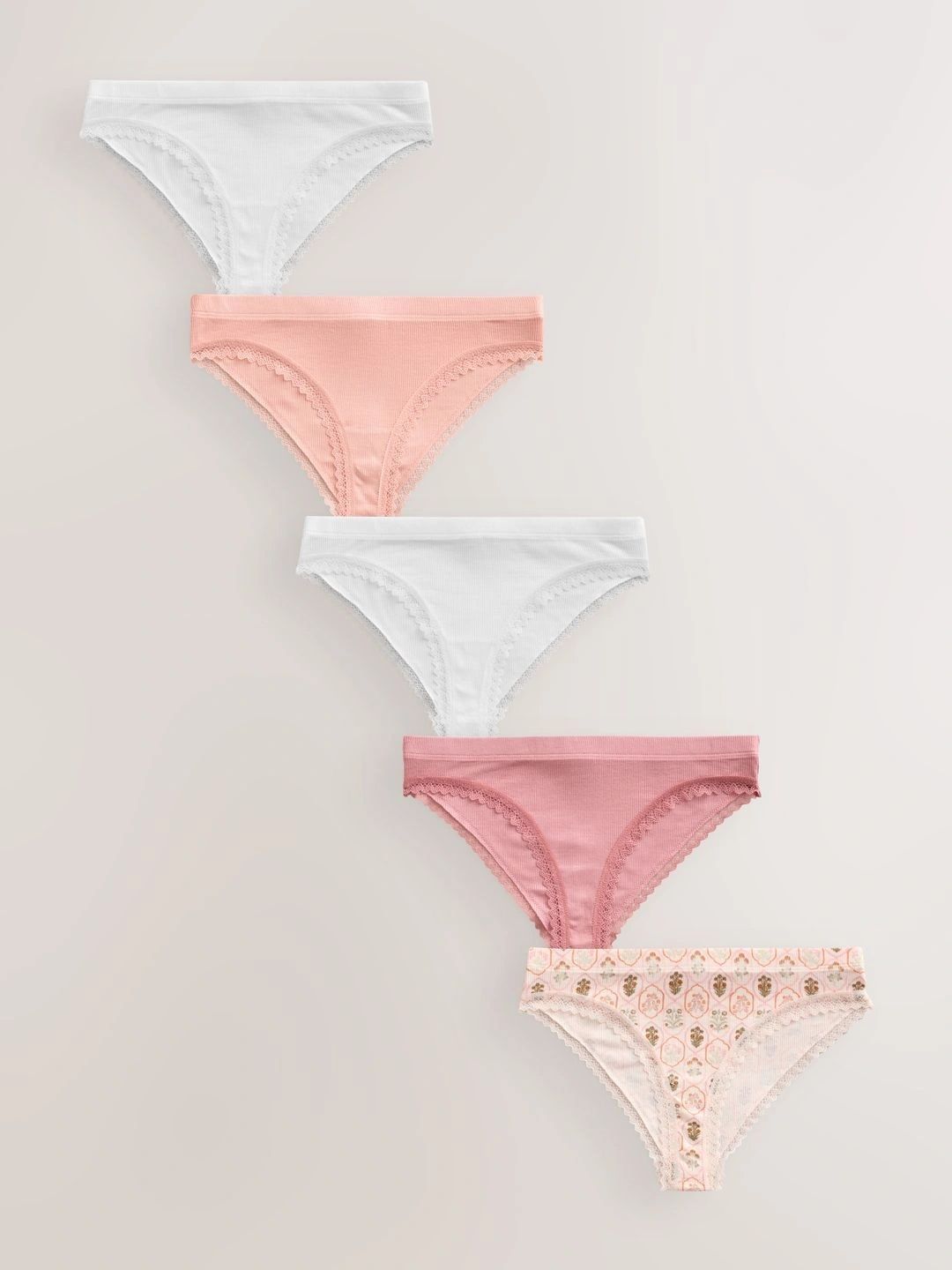 NEXT Women Pack of 5 Printed Bikini-image-27
