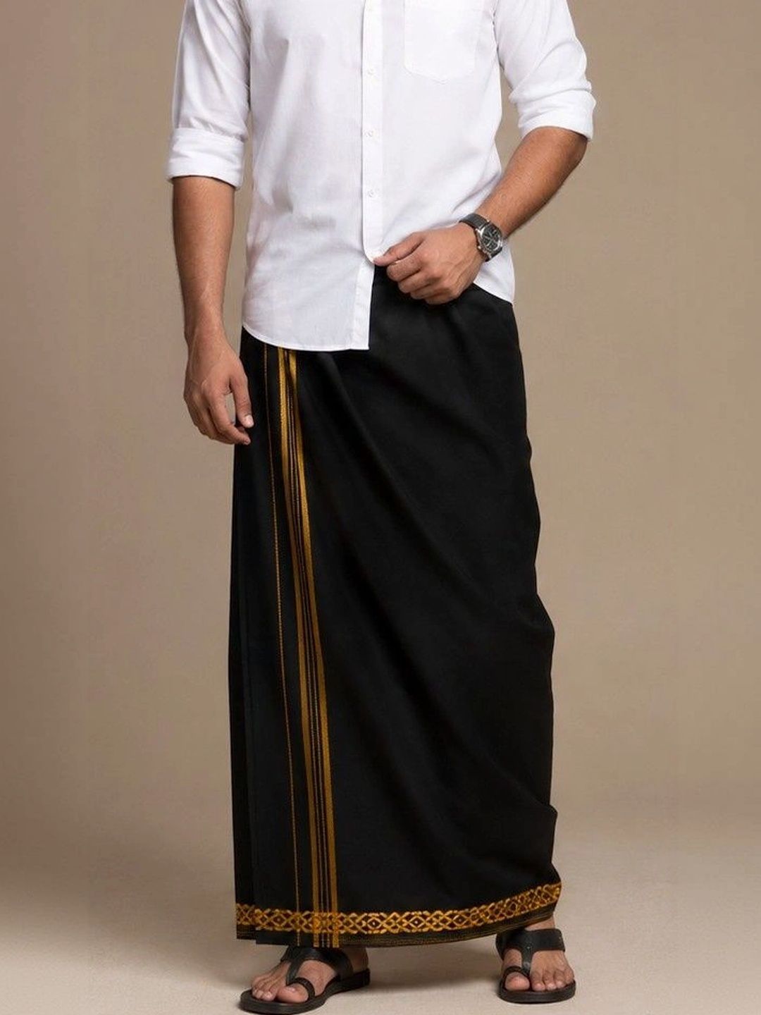 Sharan Elegance Men Cotton Dhoti Dhotis-picture-18
