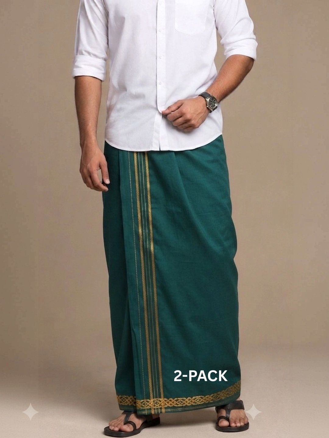 Sharan Elegance Men Striped Cotton Dhoti Dhotis-picture-46