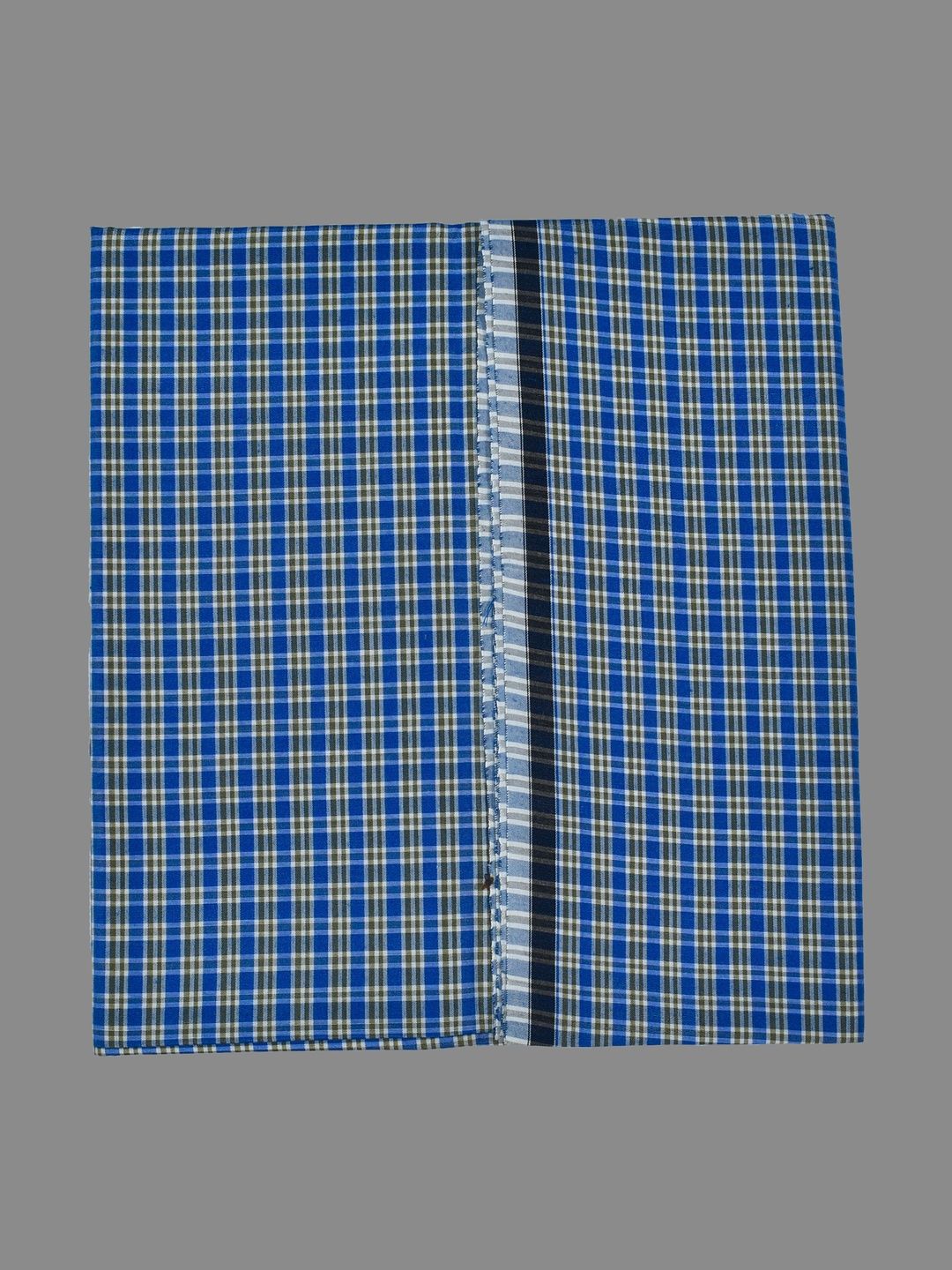 AKESHAVAM Men Checked Cotton Dhoti Dhotis-picture-17