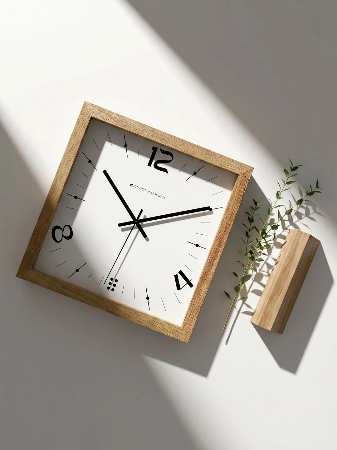 Spaces Unhooked Brown Contemporary Wall Clock-picture-56
