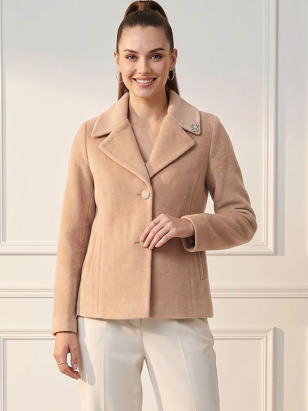 Navsha Single-Breasted Tailored Fit Blazers-image-43