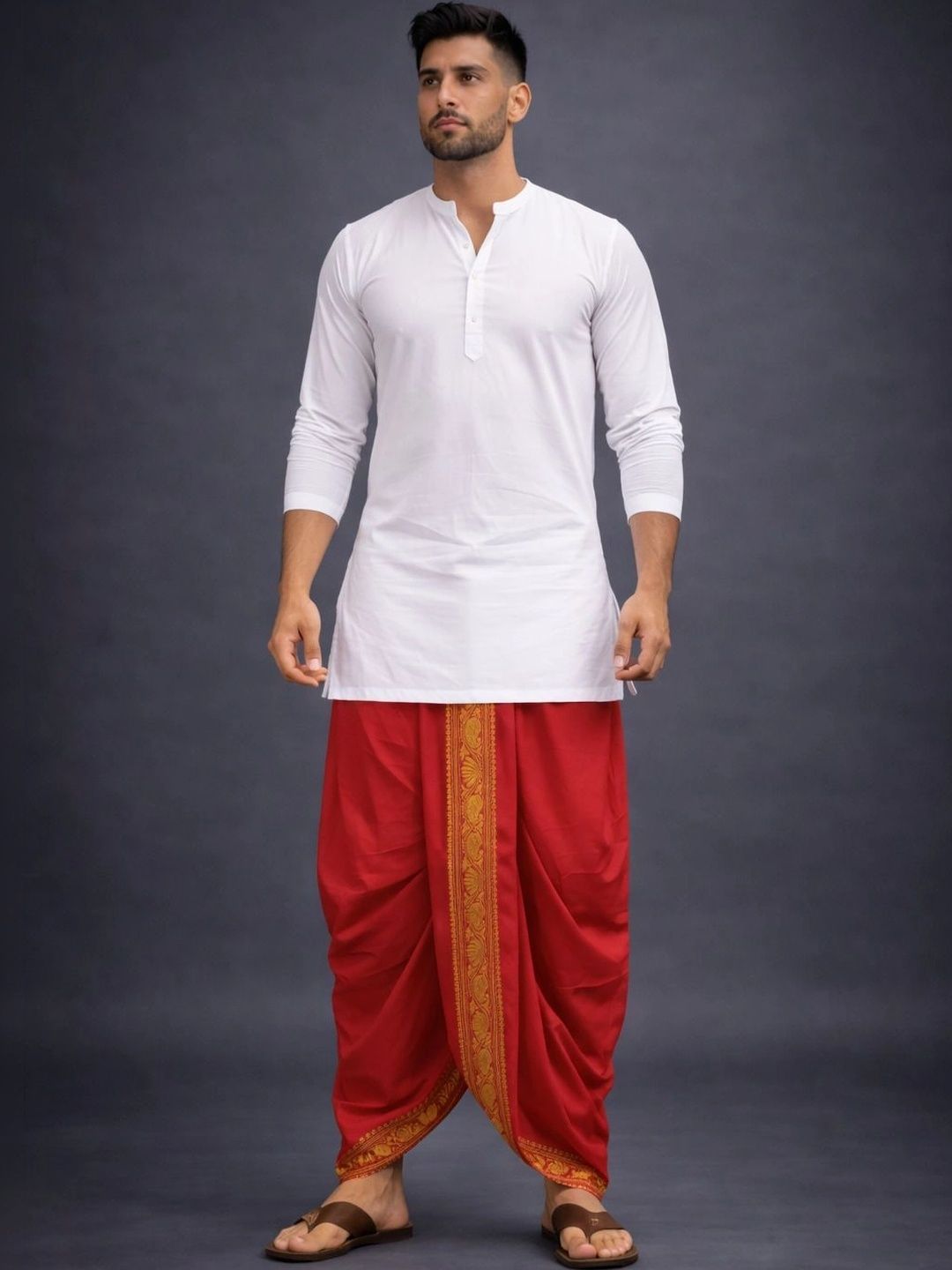 AKESHAVAM Men Embroidered Dhoti Dhotis-picture-53