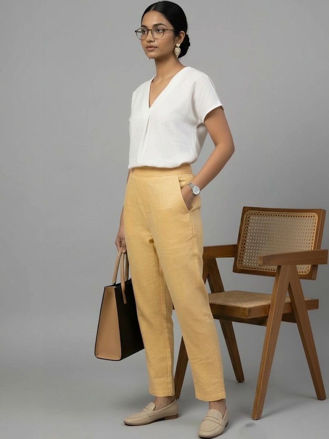 Anouk Rustic Women Smart Trousers-picture-10