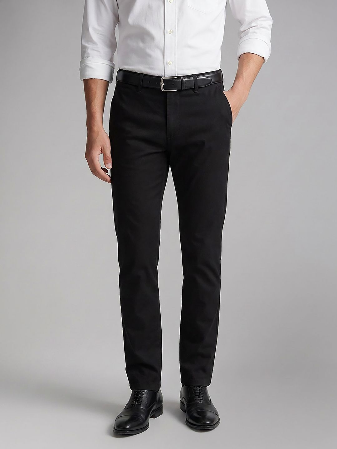 Van Heusen Men Slim Fit Formal Trousers-picture-49