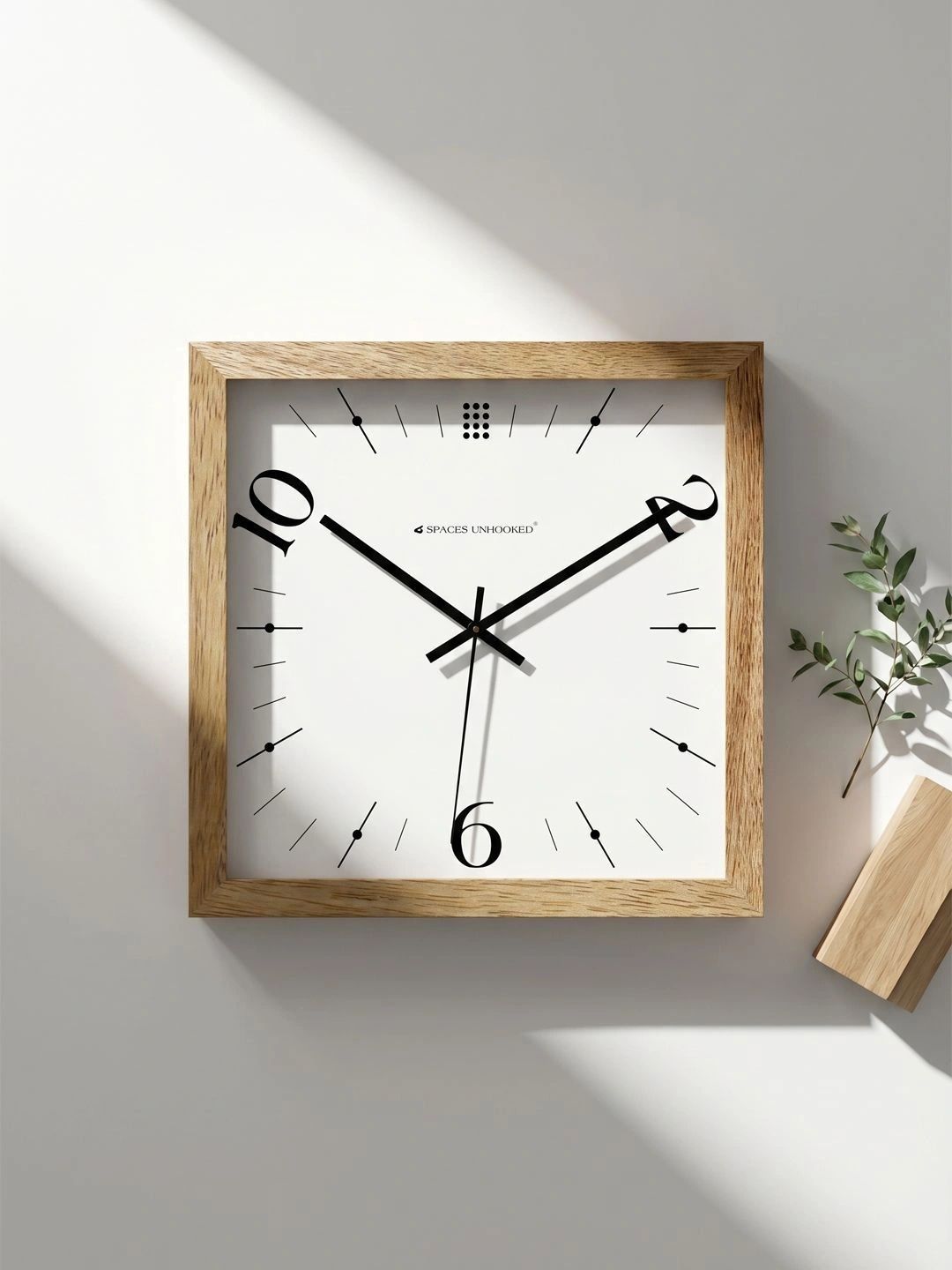 Spaces Unhooked Brown Contemporary Wall Clock-picture-20