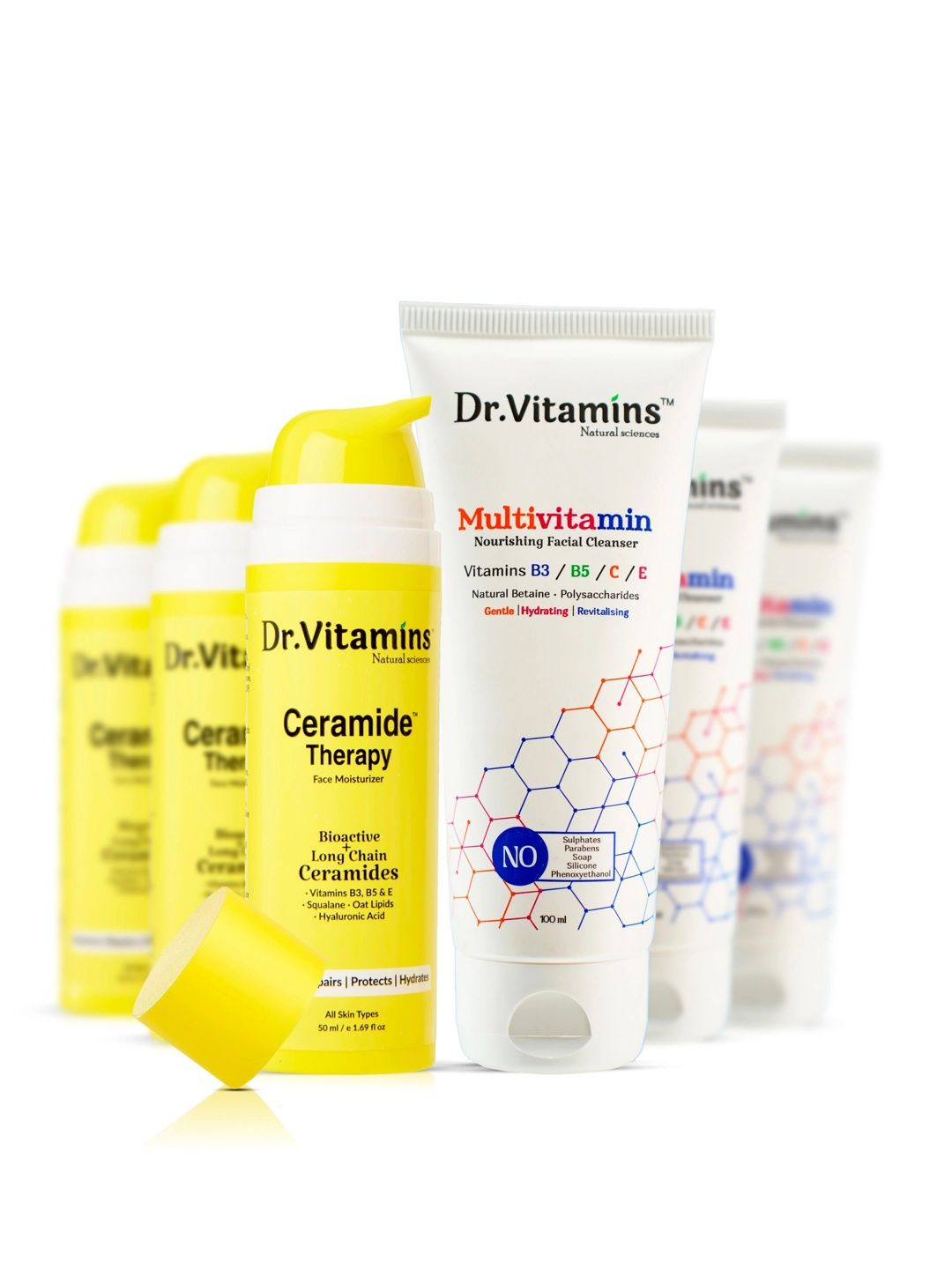 Dr. Vitamins Set Of 2 Multi Vitamin Cleanser 100 ml With Moisturizer 50 ml-image-0